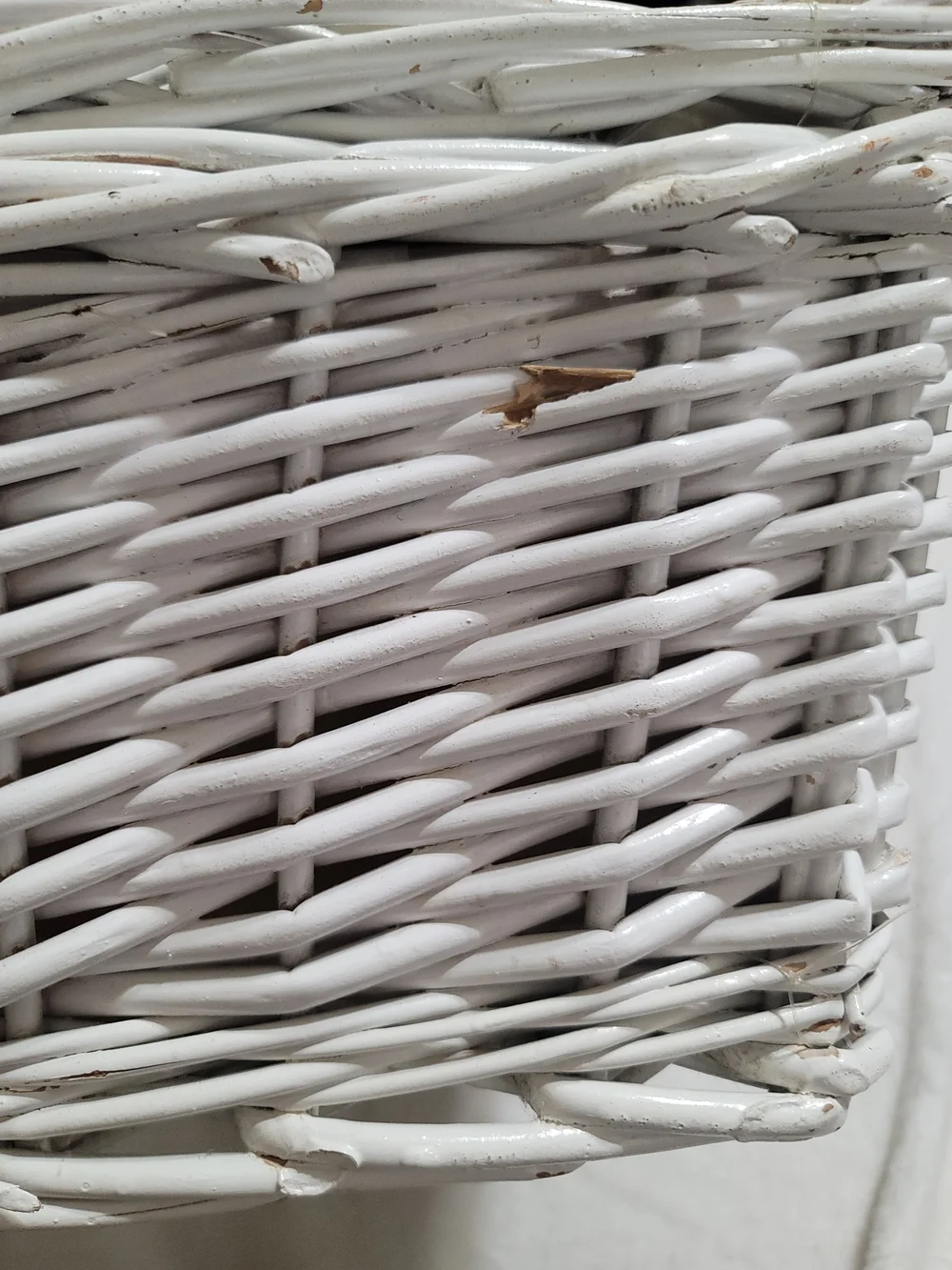 Very Rare‎ Rachel Ashwell Simply Shabby Chic Picnic Basket White Wicker Pink